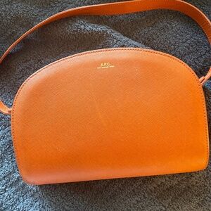 A.P.C. Demi Lune Half Moon Bag Orange